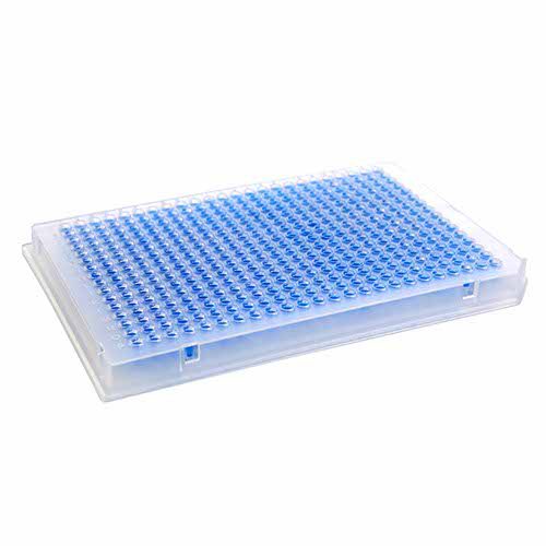 MICROPLACA QPCR TRANSPARENTE COM BORDA 384 POÇOS. PACOTE COM 40 UN